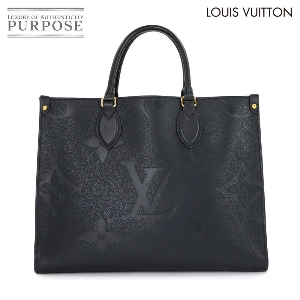 Louis Vuitton Monogram Empreinte OnTheGo Tote Shoulder Bag Noir Black